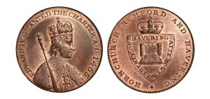 Lot 80 - Essex Hornchurch Halfpenny D&H 33, full red, Gem