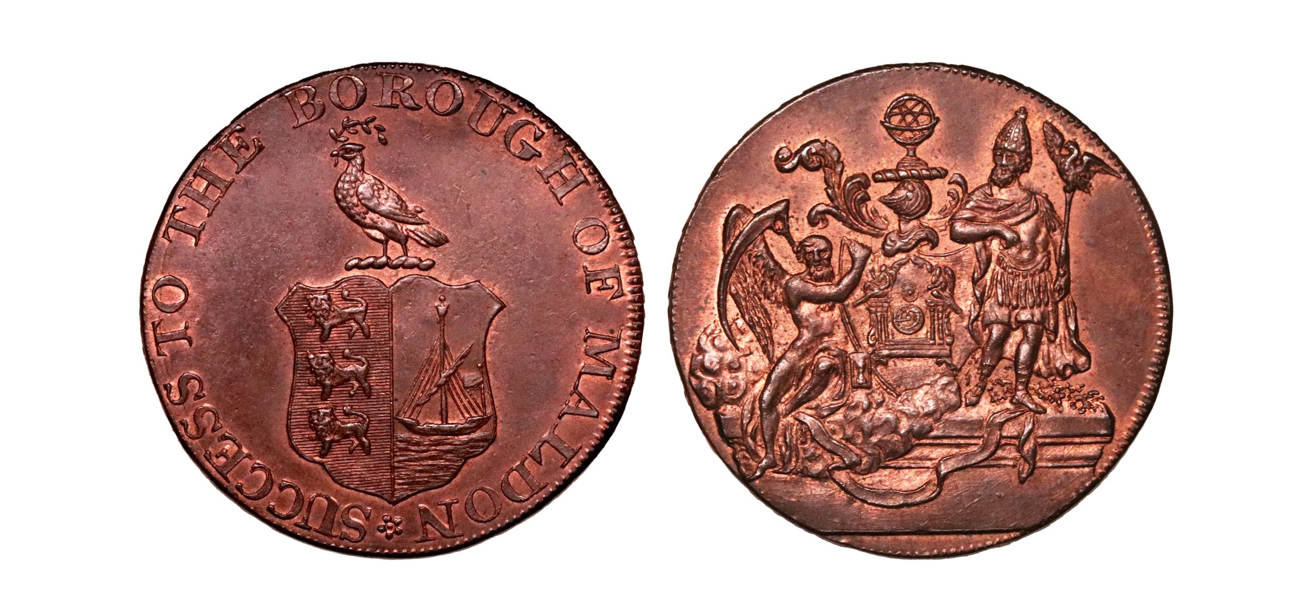 Lot 81 - Essex Malden Watchmaker's Halfpenny D&H 35