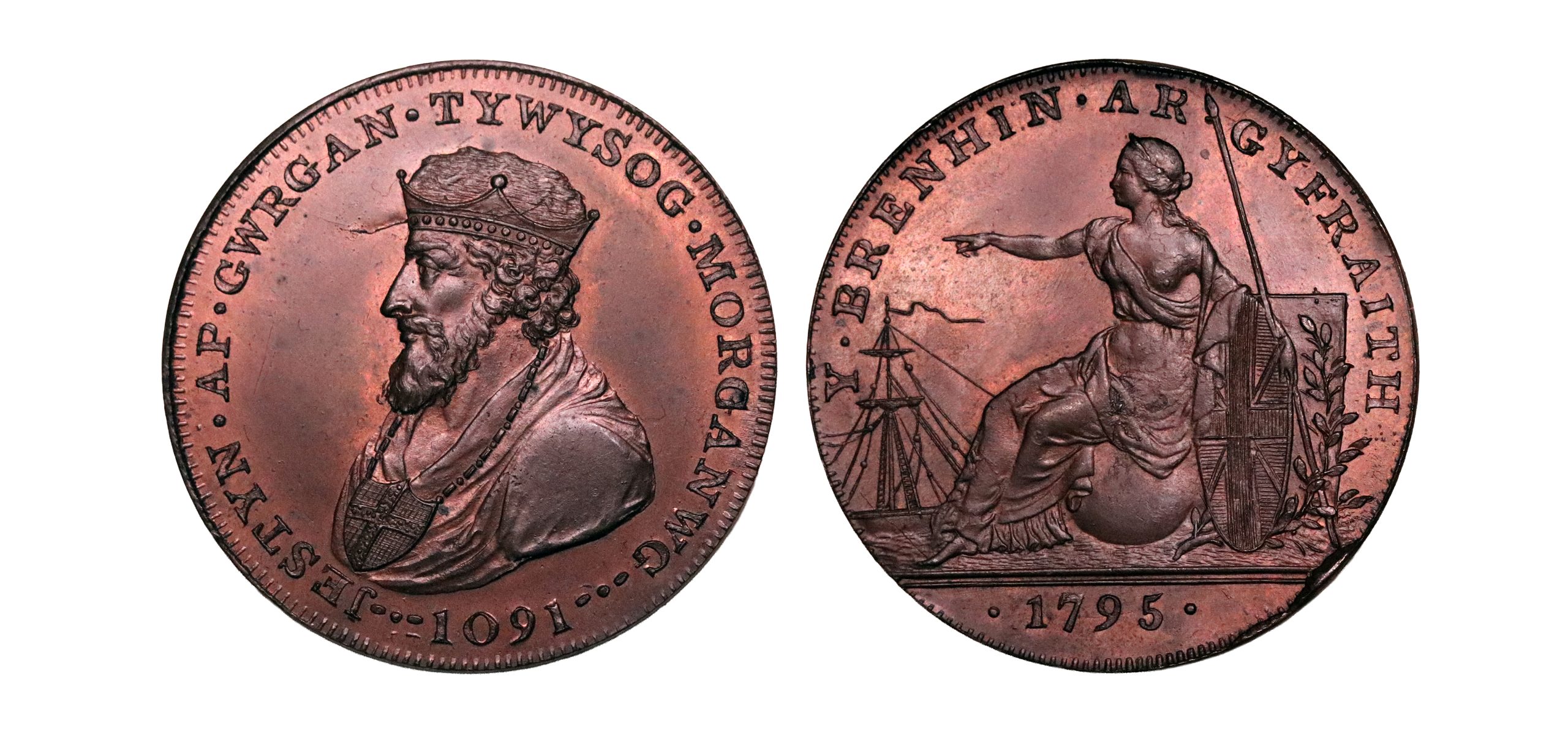 Lot 312 - Jorden's Glamorganshire Specimen Halfpenny D&H 1, Gem, RR