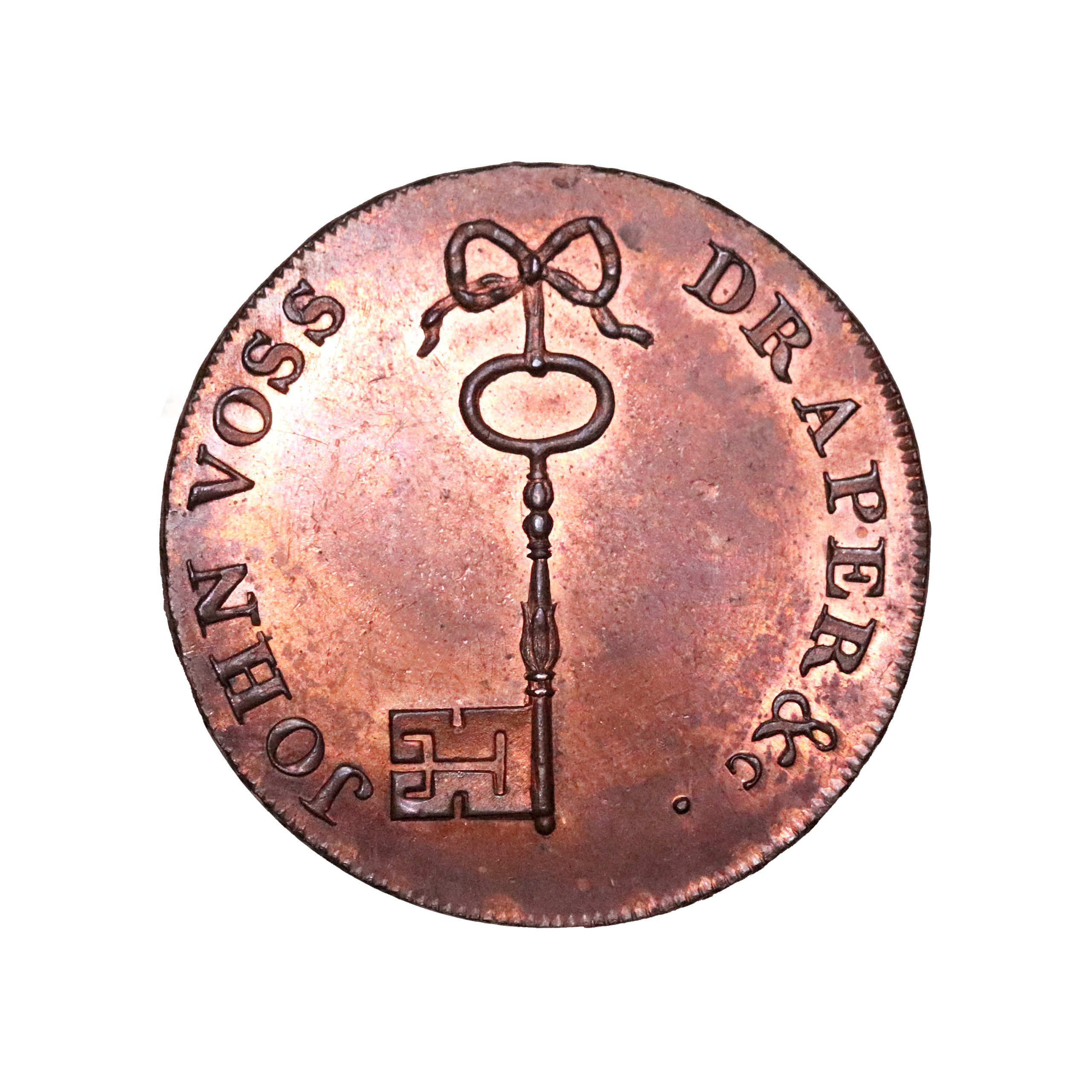 Lot 315 - Glamorganshire Swansea Halfpenny D&H 4, full brilliant red - Image 3