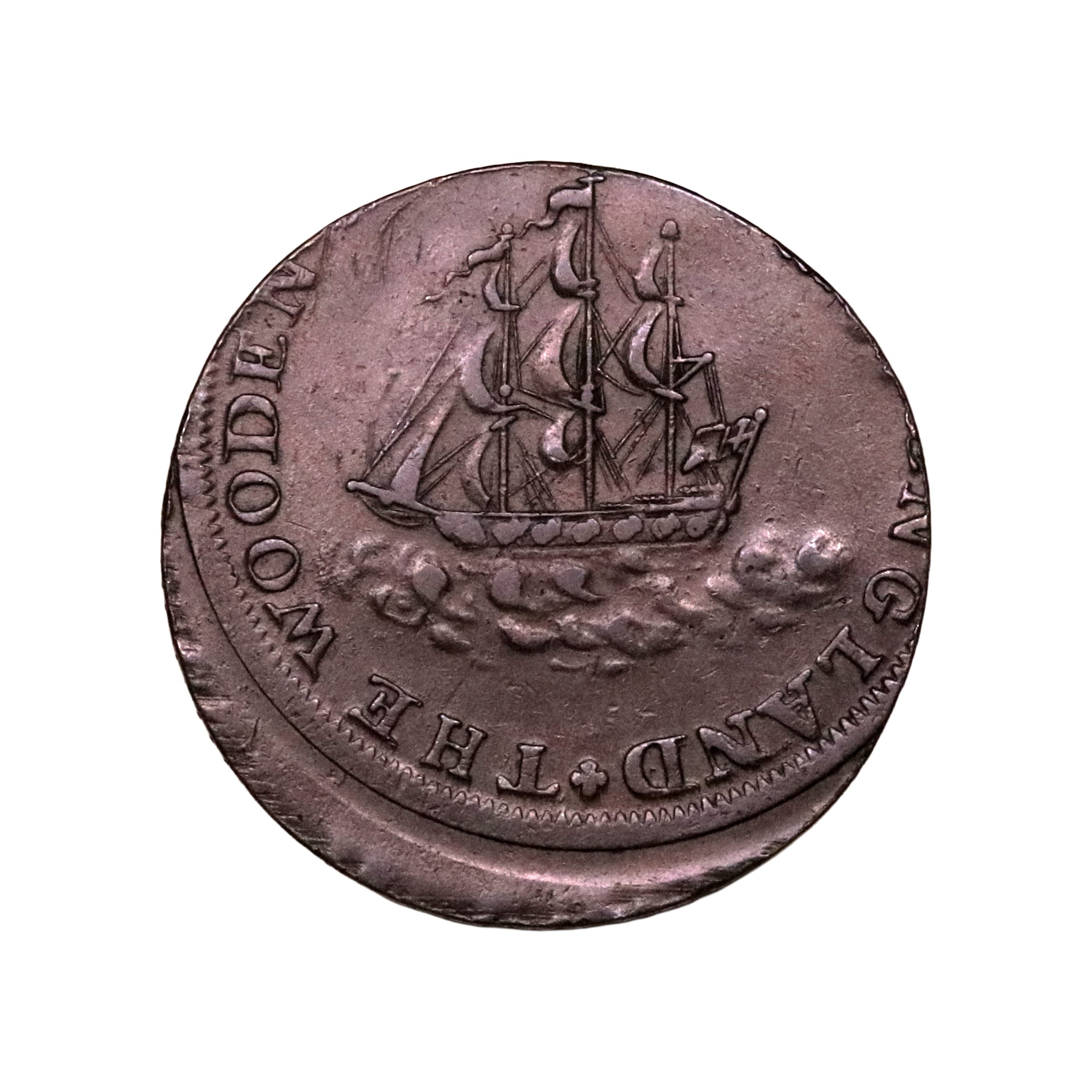 Lot 86 - Kempson's Hampshire Emsworth Halfpenny D&H 30, 10% off-struck - Image 3