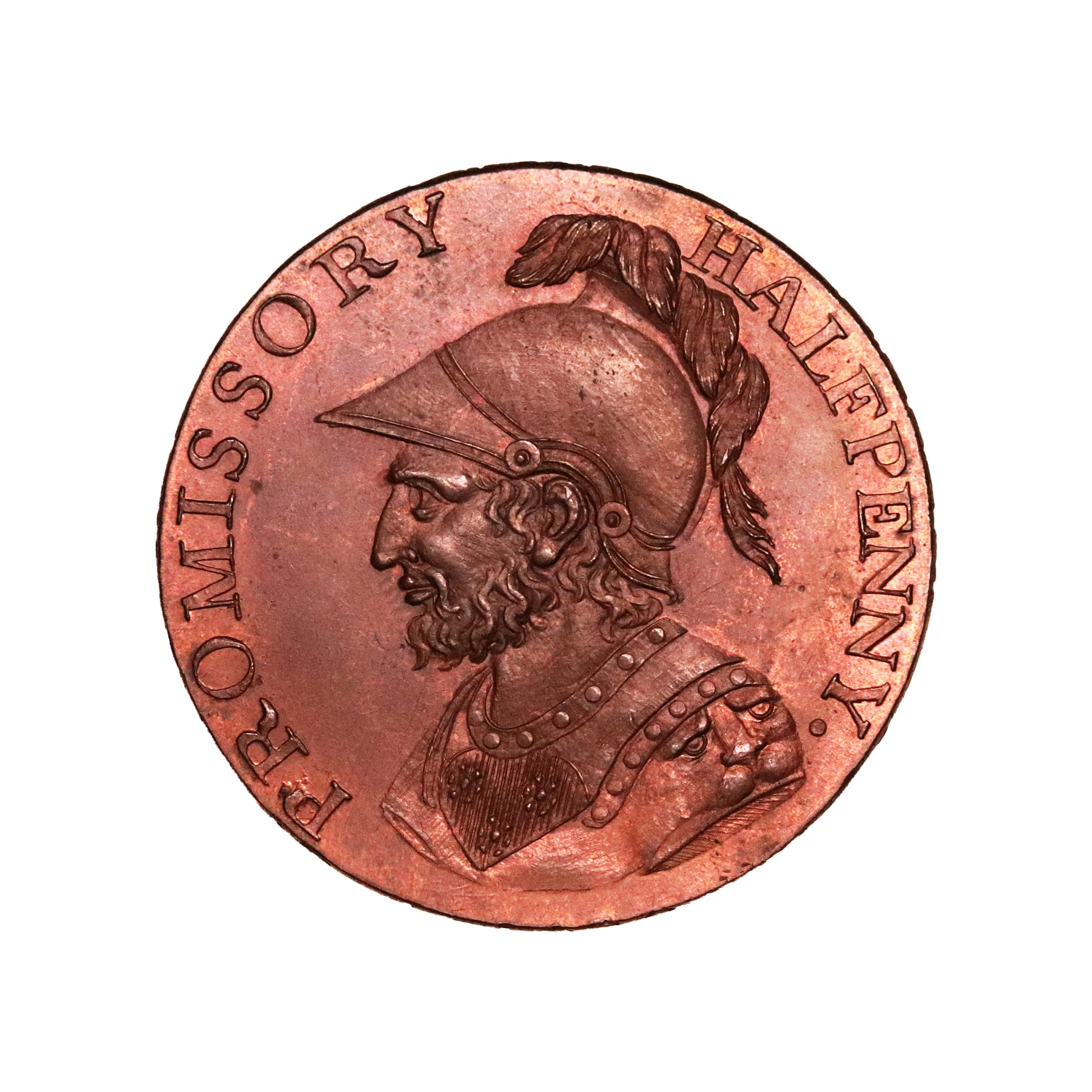 Lot 88 - Hampshire Gosport halfpenny D&H 41, Gem, Ex-Fuller - Image 2