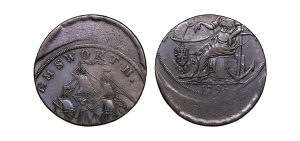 Lot 84 - Hampshire Emsworth Halfpenny D&H 9, 25% off-struck