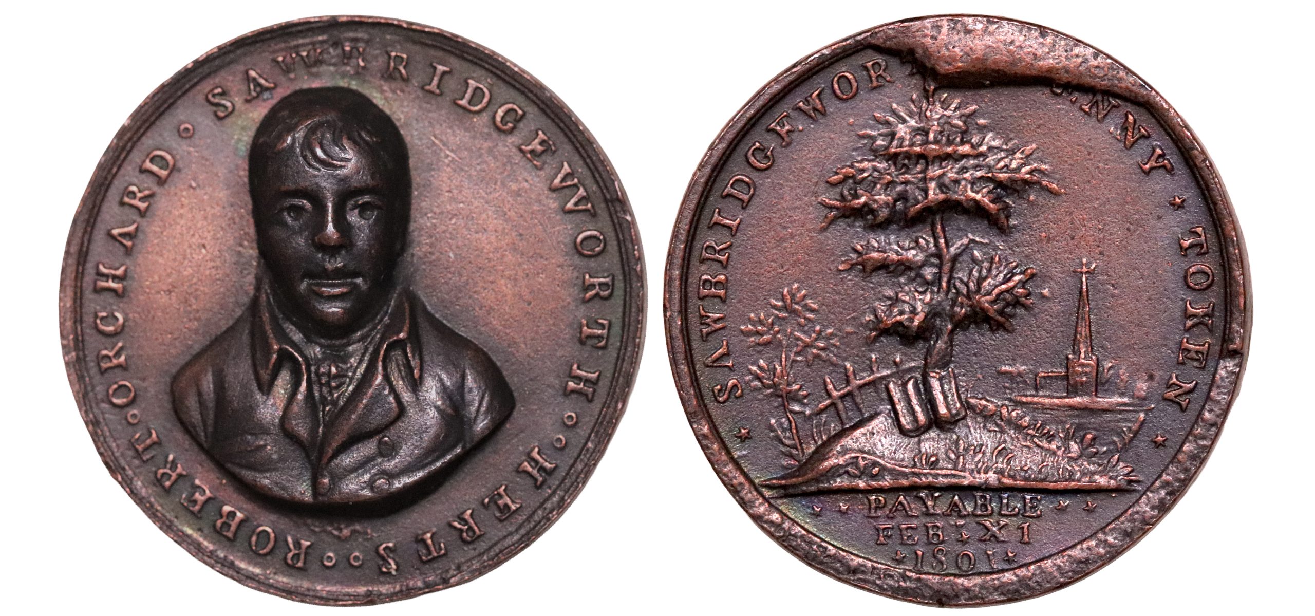 Lot 91 - Orchard's Hertfordshire Sawbridgeworth Penny (cf. D&H 1)