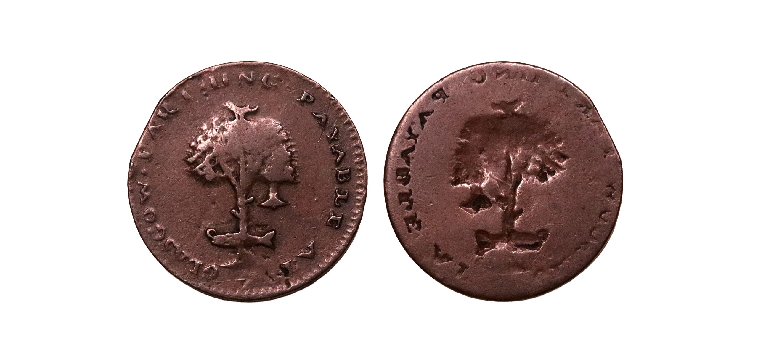 Lot 326 - Hamilton's Lanarkshire Glasgow Farthing D&H 31, Full Brockage, Ex-R.C. Bell/Beaton