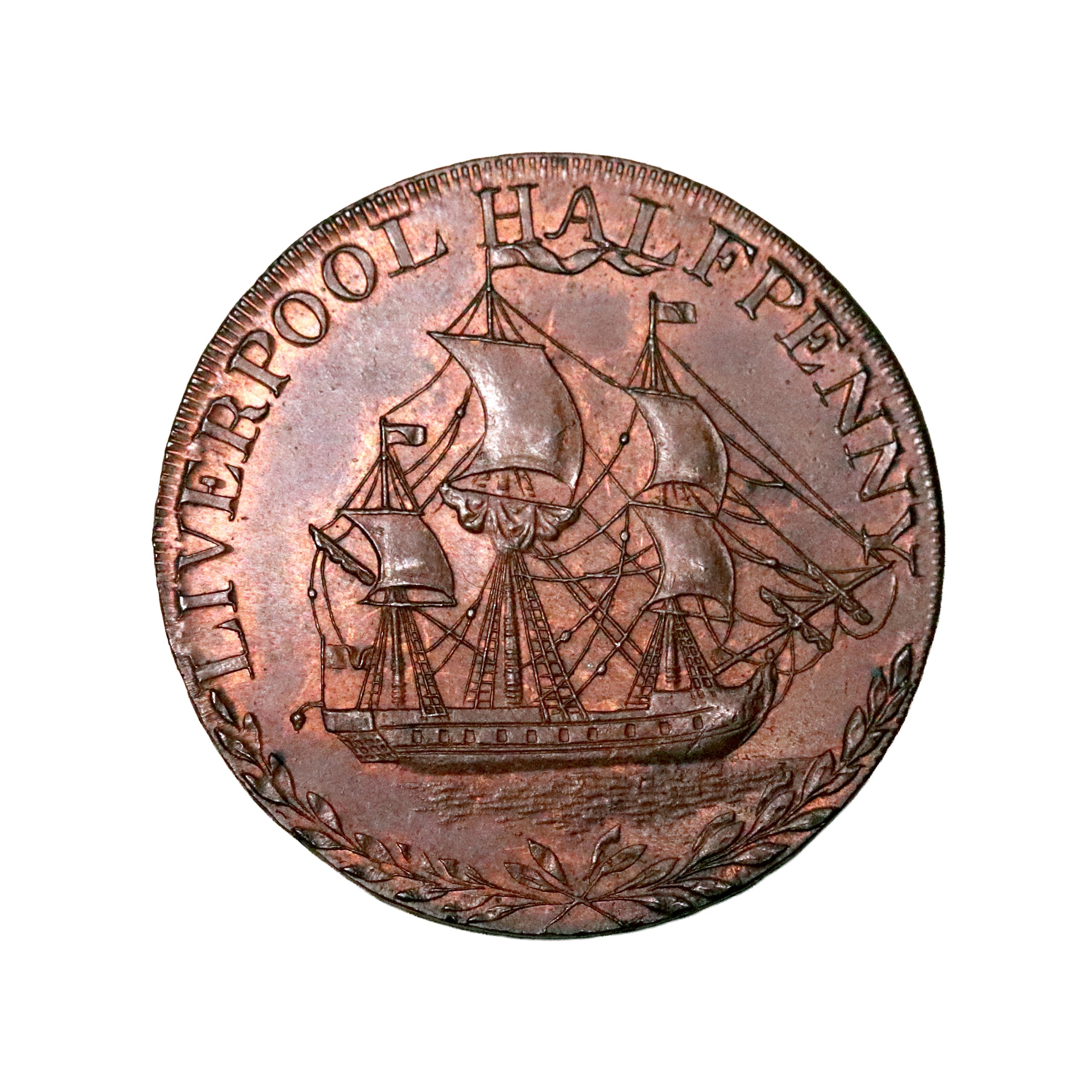 Lot 95 - Lancashire Liverpool Halfpenny D&H 94, Ex-Cokayne - Image 2