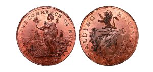 Lot 97 - Lincolnshire Spalding  halfpenny D&H 5, Gem, double-struck