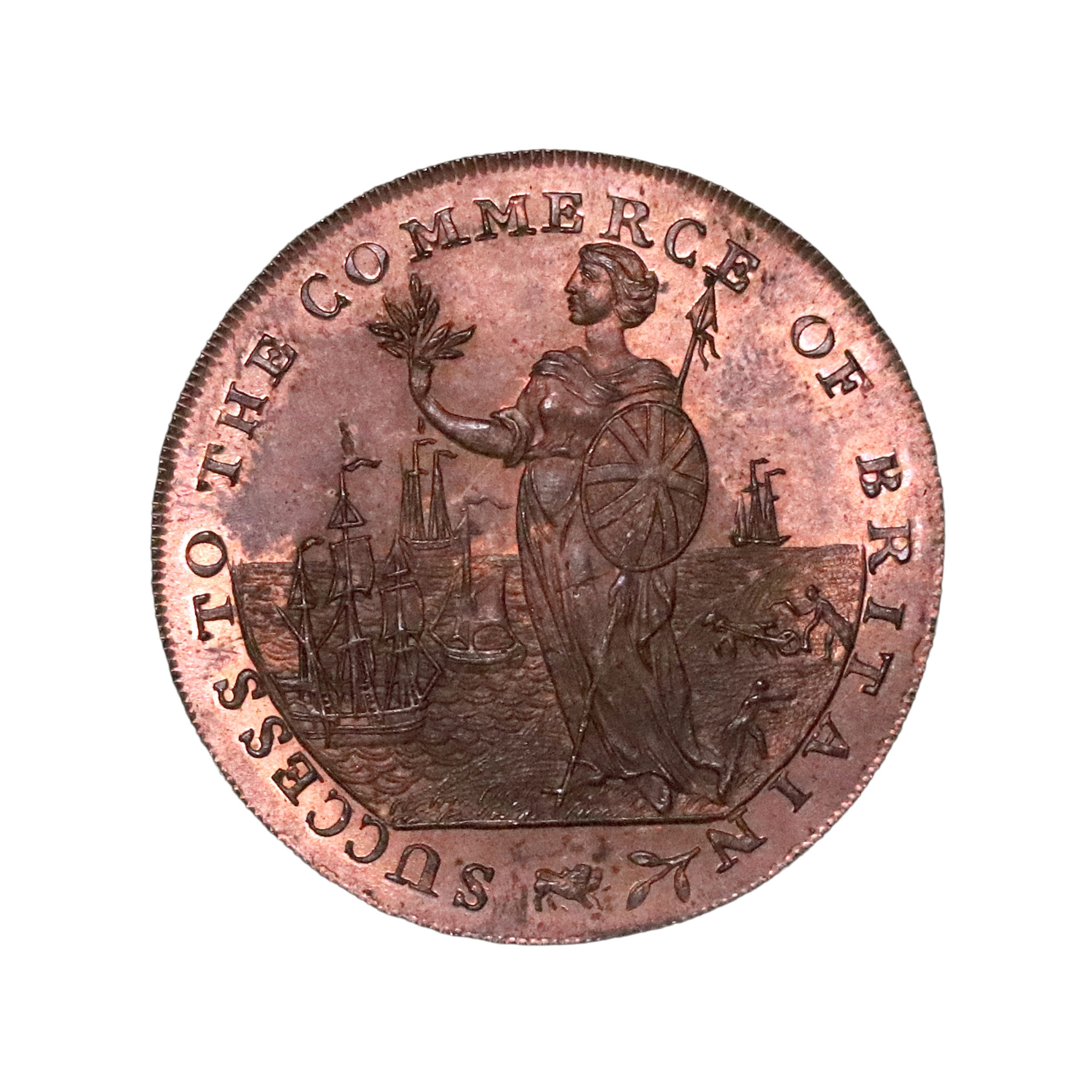 Lot 98 - Lincolnshire Spalding halfpenny D&H 5, Gemmy - Image 2