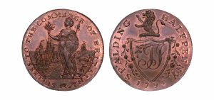 Lot 99 - Lincolnshire Spalding  halfpenny D&H 6, Gemmy