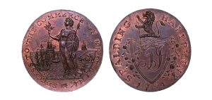 Lot 100 - Lincolnshire Spalding  halfpenny D&H 6a, Scarce