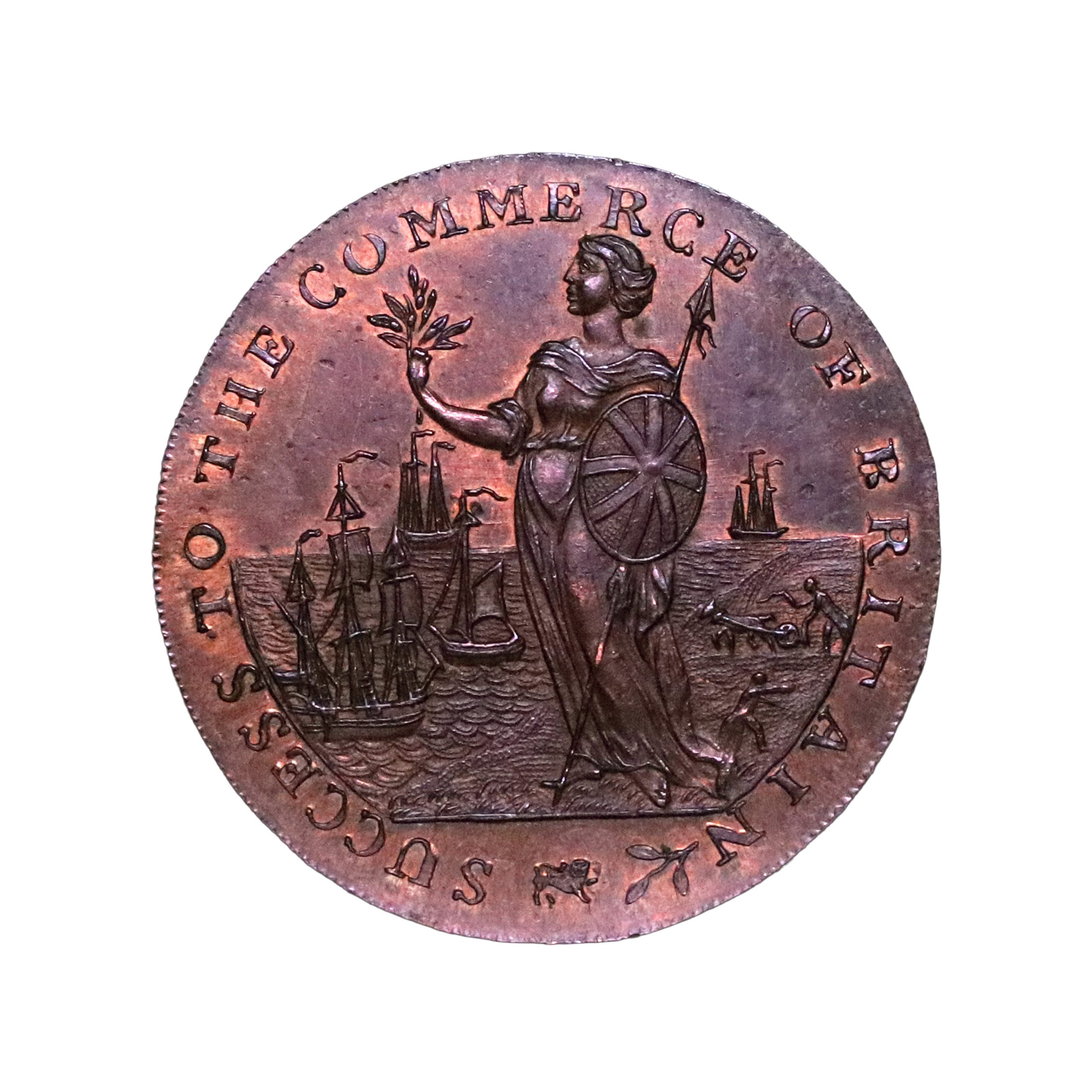 Lot 100 - Lincolnshire Spalding halfpenny D&H 6a, Scarce - Image 2