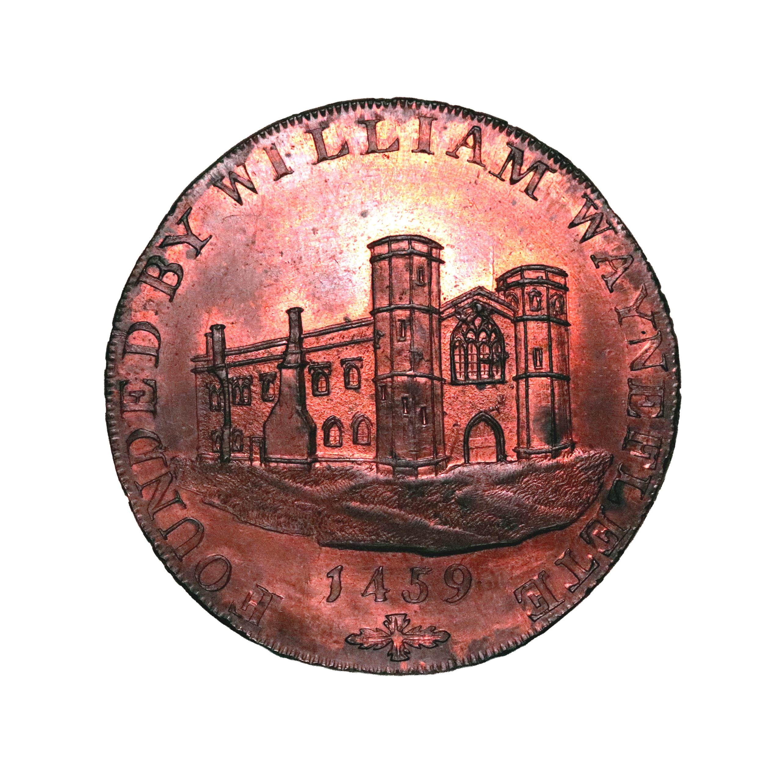 Lot 101 - Lincolnshire Wainfleet halfpenny D&H 8a, Gem - Image 2