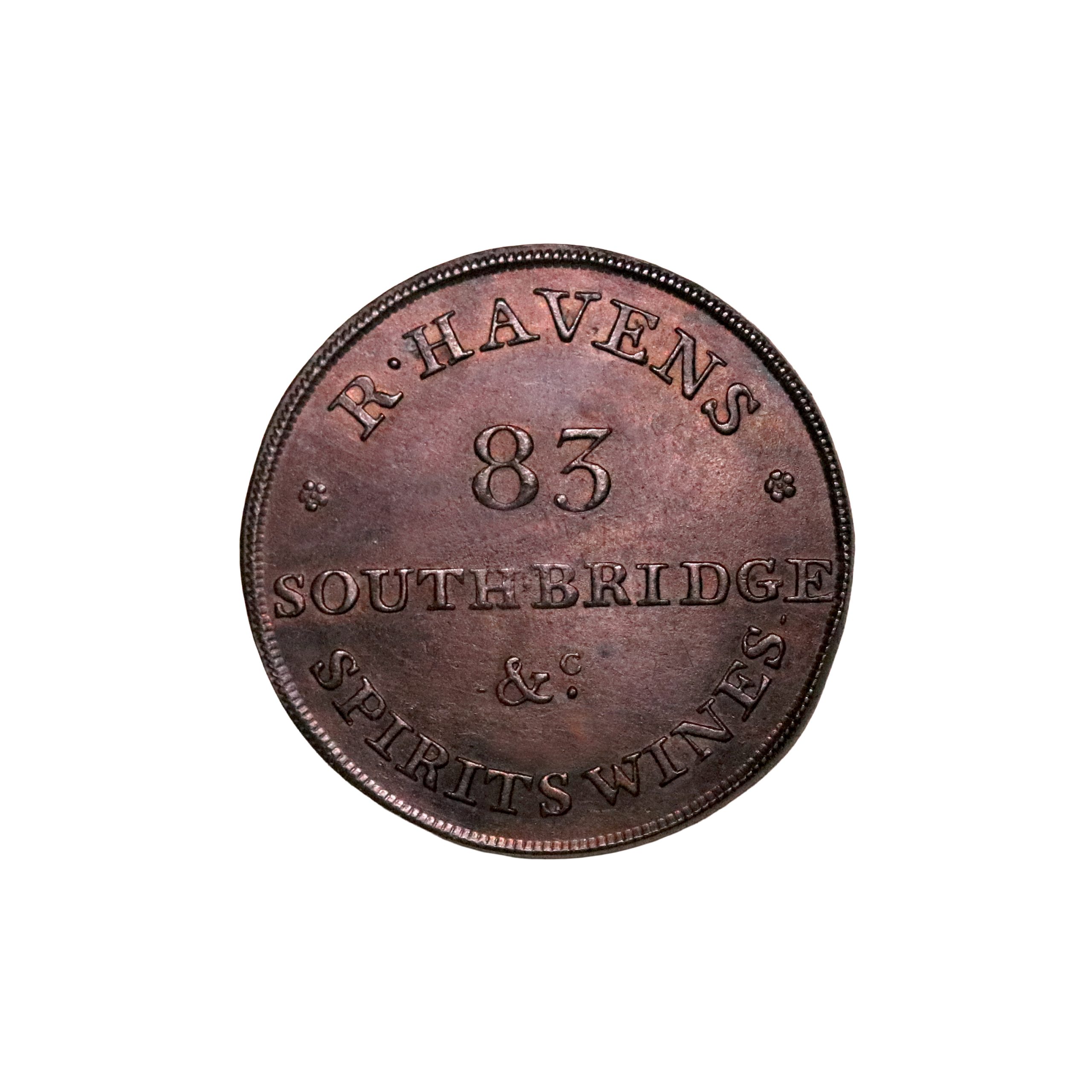 Lot 330 - Haven's Lothian Edinburgh Farthing D&H 87, Rare - Image 2