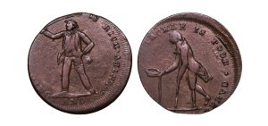 Lot 212 - Middlesex Tom Tackle halfpenny D&H 1048, 10% off-struck