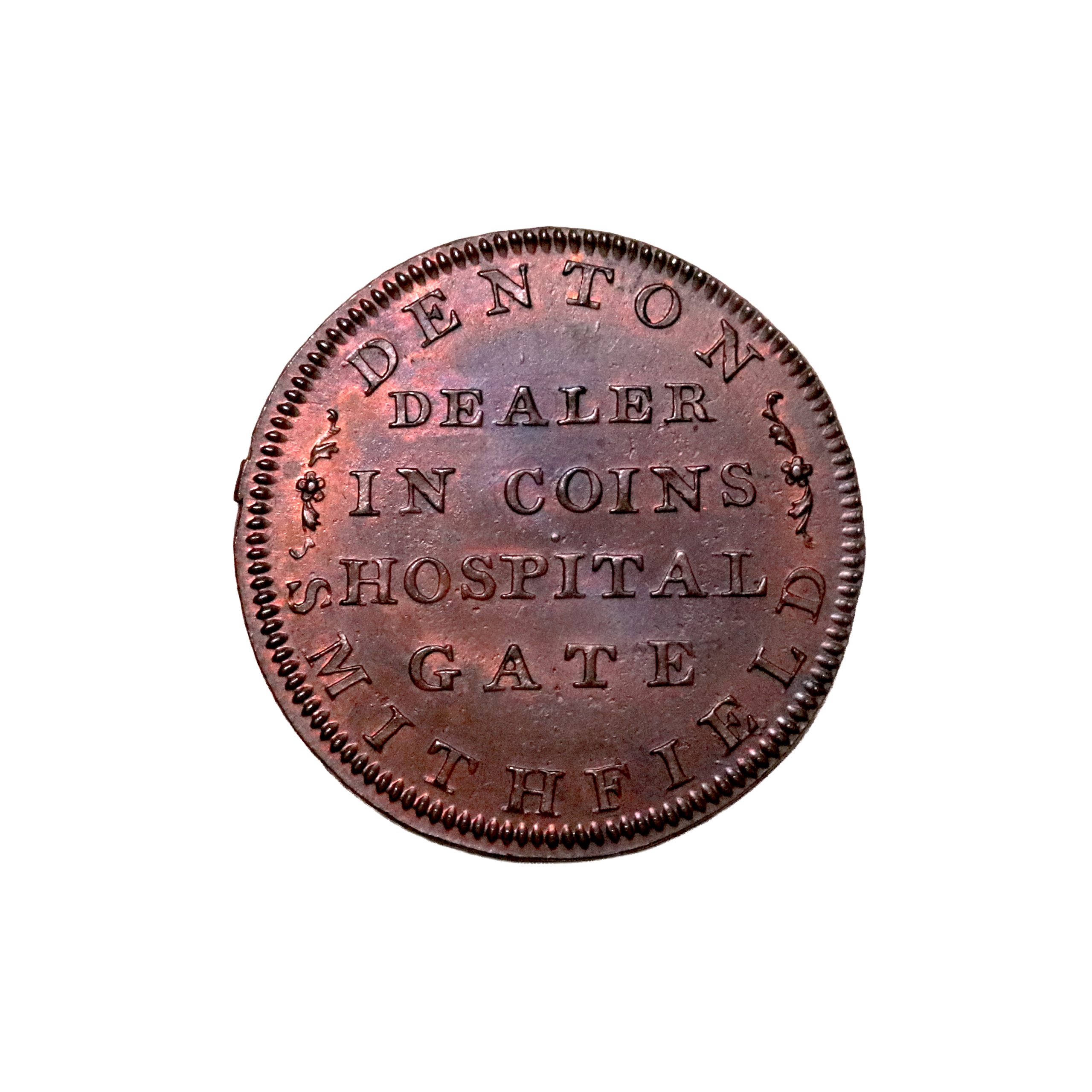 Lot 213 - Denton's Middlesex Smithfield Farthing D&H 1056, Scarce - Image 2