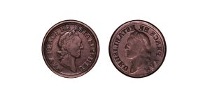 Lot 222 - Middlesex National Series Farthing D&H 1124, Full Obverse Brockage