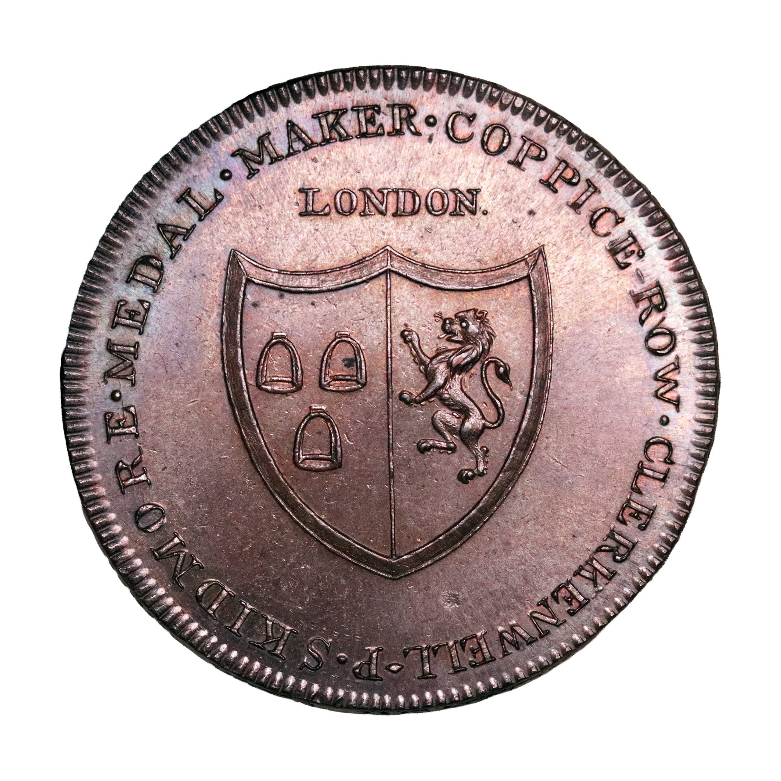 Lot 109 - Skidmore’s Middlesex Clerkenwell penny D&H 147, Rare - Image 3
