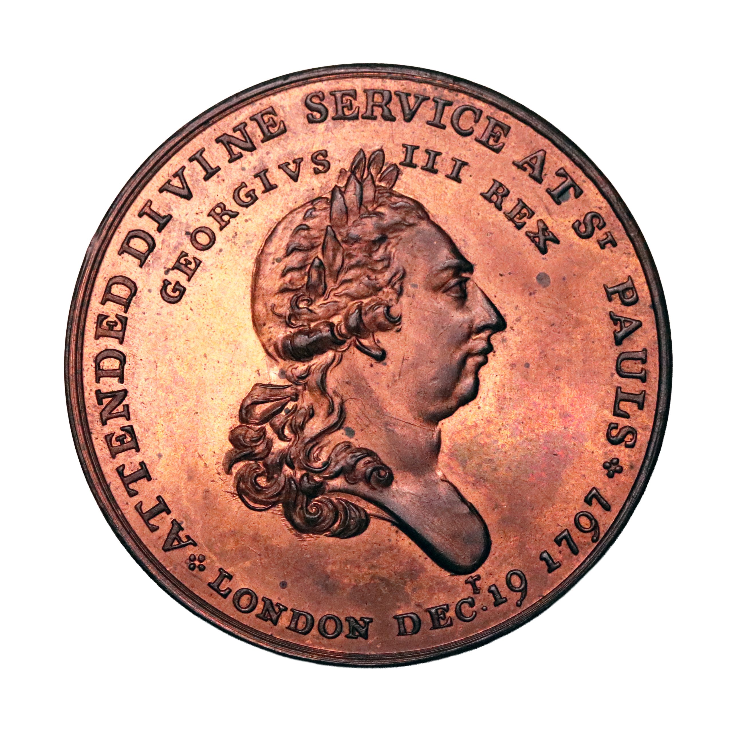 Lot 110 - Middlesex George III Copper Penny D&H 197, full red, Gem - Image 2