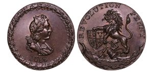 Lot 111 - Skidmore’s Middlesex Revolutionary penny D&H 199, Bronzed, Scarce