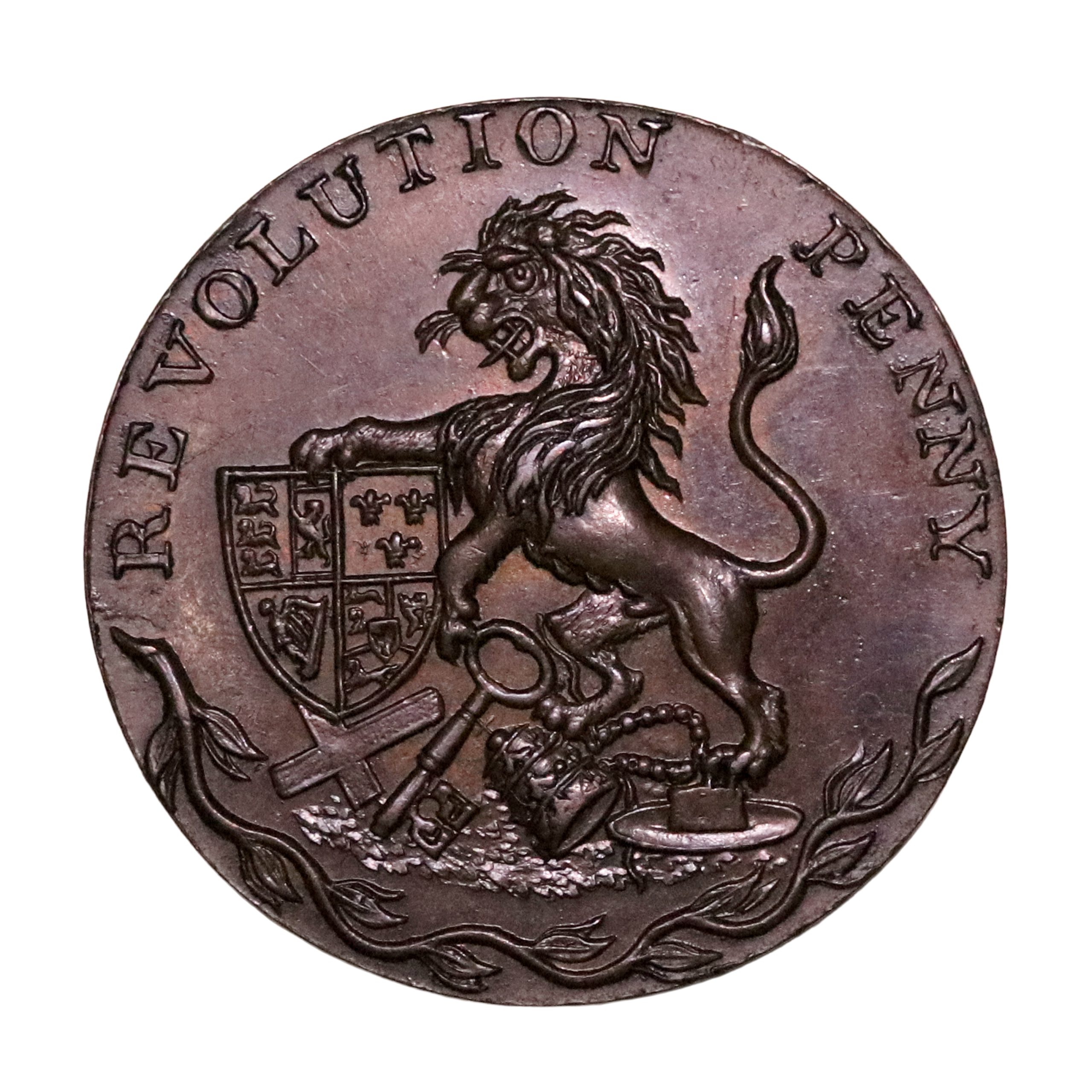 Lot 111 - Skidmore’s Middlesex Revolutionary penny D&H 199, Bronzed, Scarce - Image 3