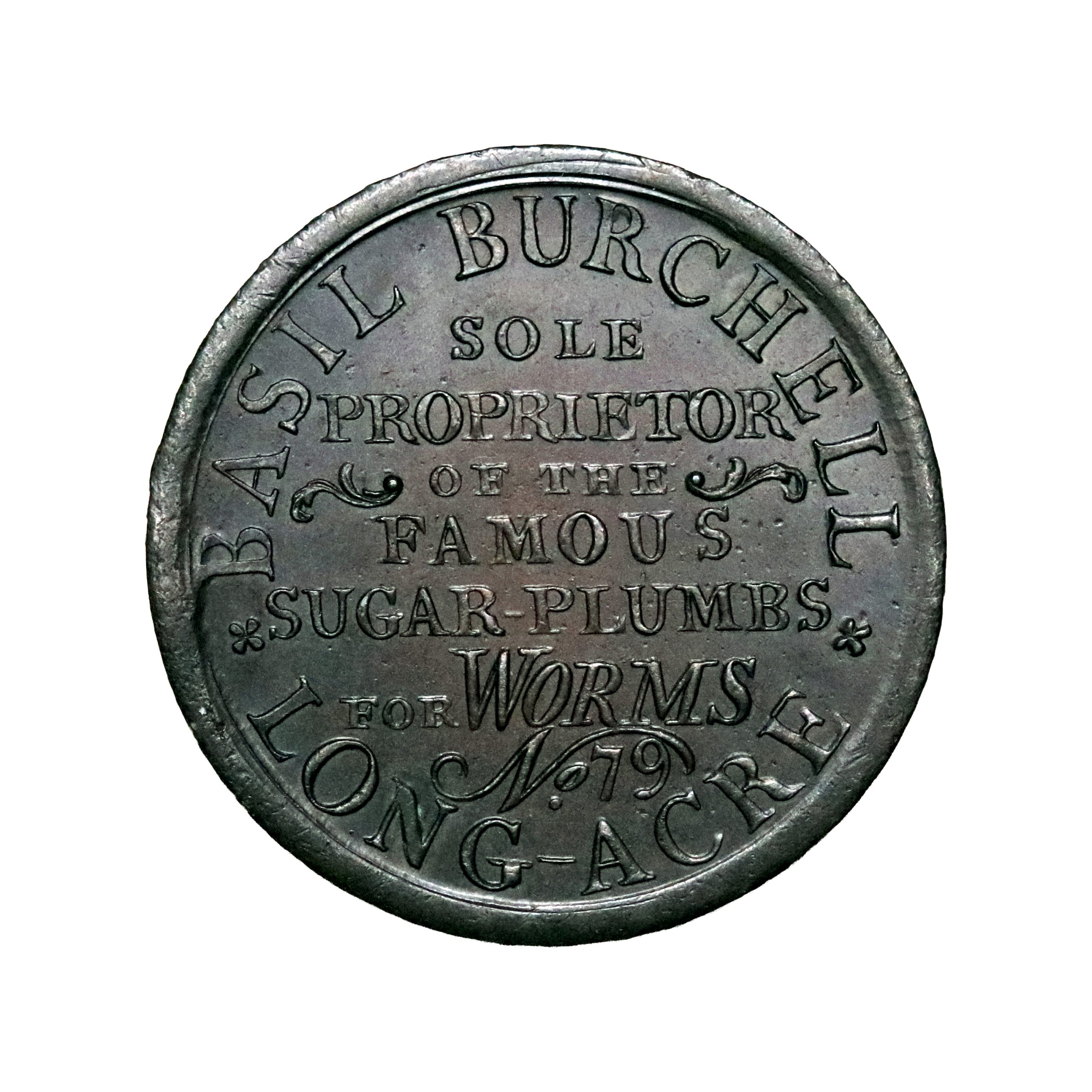 Lot 116 - Middlesex Burchell's Halfpenny D&H 273 - Unpublished edge, Unique? - Image 2