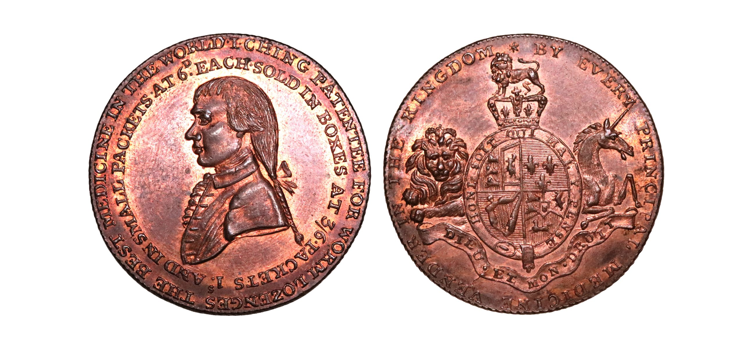Lot 118 - Middlesex Ching's Halfpenny D&H 282, Gem, Ex-Fuller