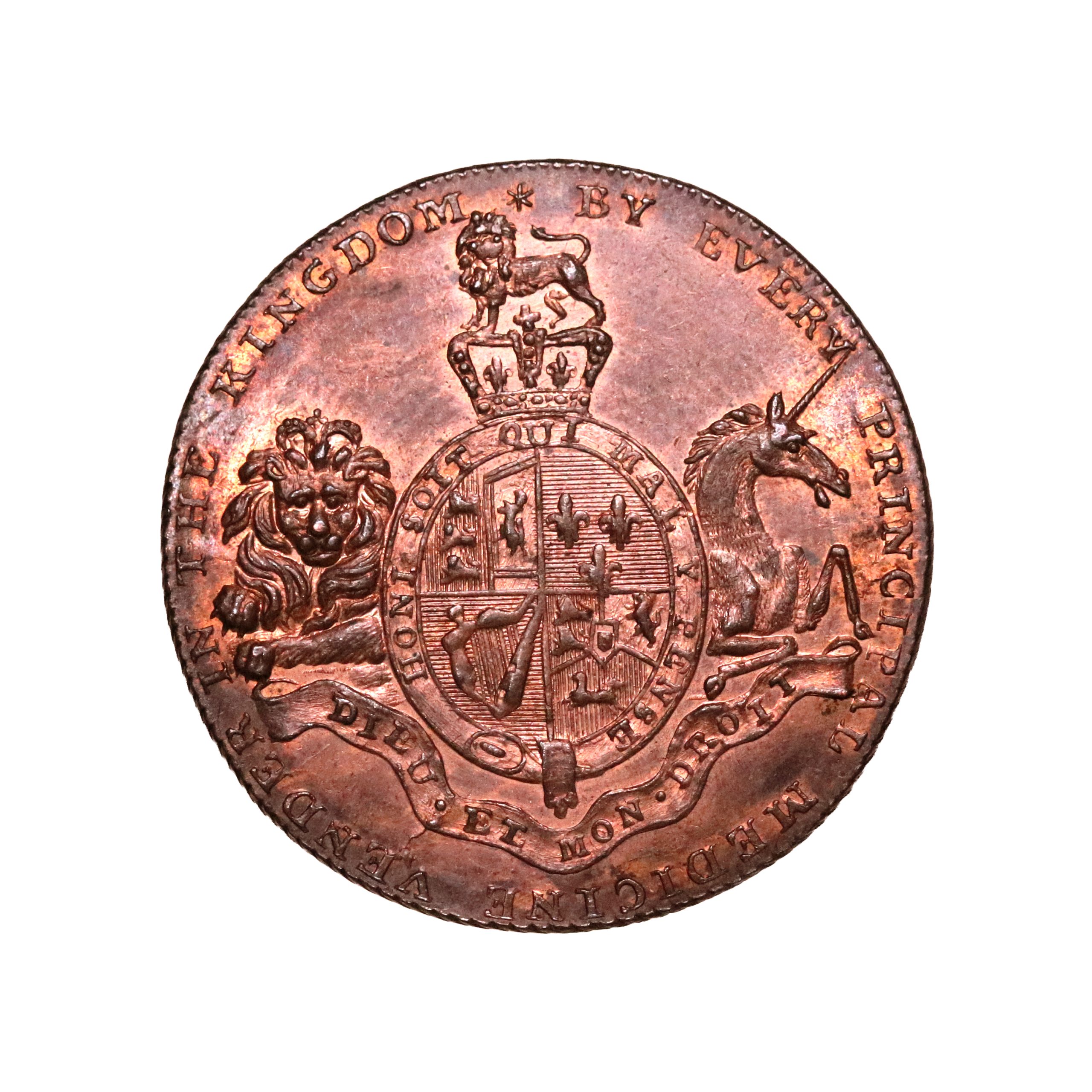 Lot 118 - Middlesex Ching's Halfpenny D&H 282, Gem, Ex-Fuller - Image 3
