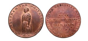Lot 122 - Hall's Middlesex Mrs Newham Halfpenny D&H 317, mostly red