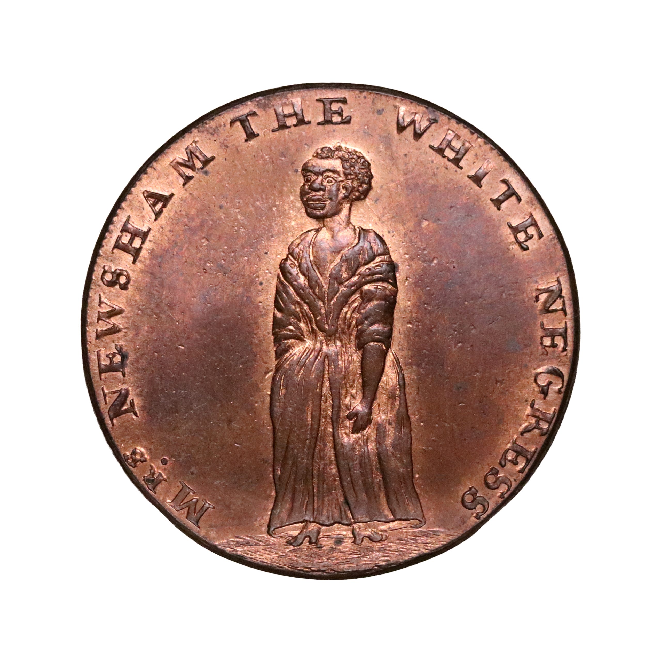 Lot 122 - Hall's Middlesex Mrs Newham Halfpenny D&H 317, mostly red - Image 2