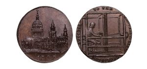 Lot 132 - Oppenheim's Middlesex Toy Maker halfpenny D&H 398, RR, Ex-Fuller