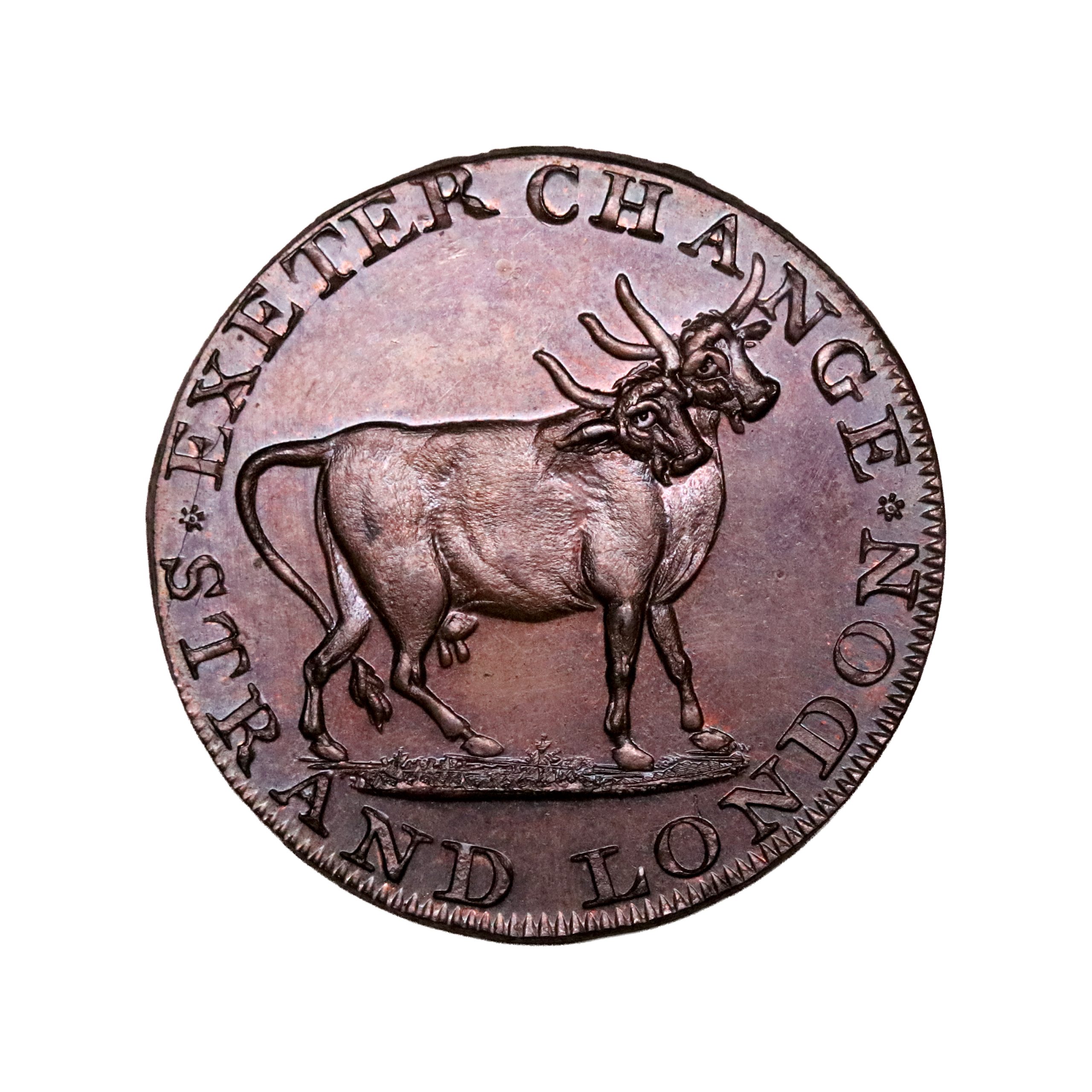 Lot 135 - Middlesex Pidcock's halfpenny D&H 422, Full strike, Gem - Image 3