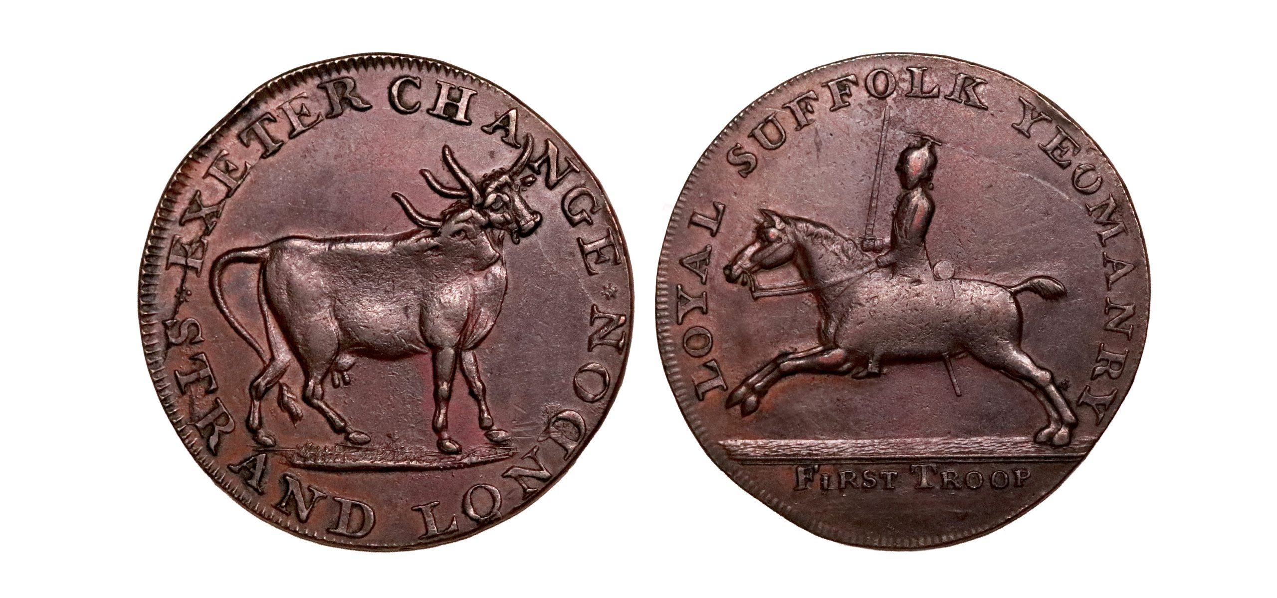 Lot 137 - Middlesex Pidcock's Mule halfpenny D&H 422bis, RRR+