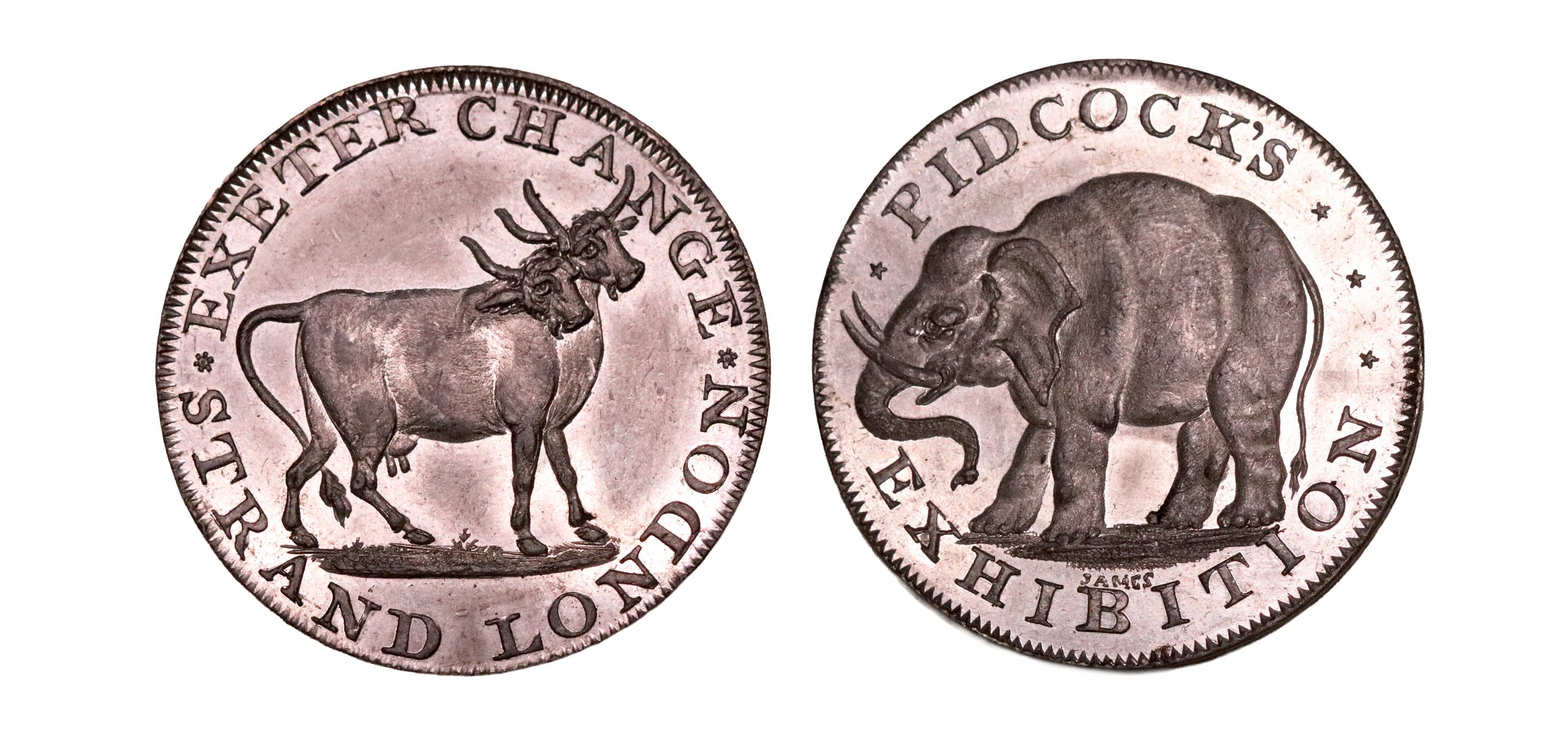 Lot 136 - Middlesex Pidcock's halfpenny D&H 422, Deane/Noble specimen