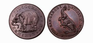 Lot 138 - Middlesex Pidcock's halfpenny D&H 424, Kangaroo