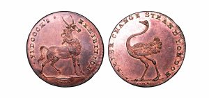 Lot 139 - Middlesex Pidcock's halfpenny D&H 445, Scarce