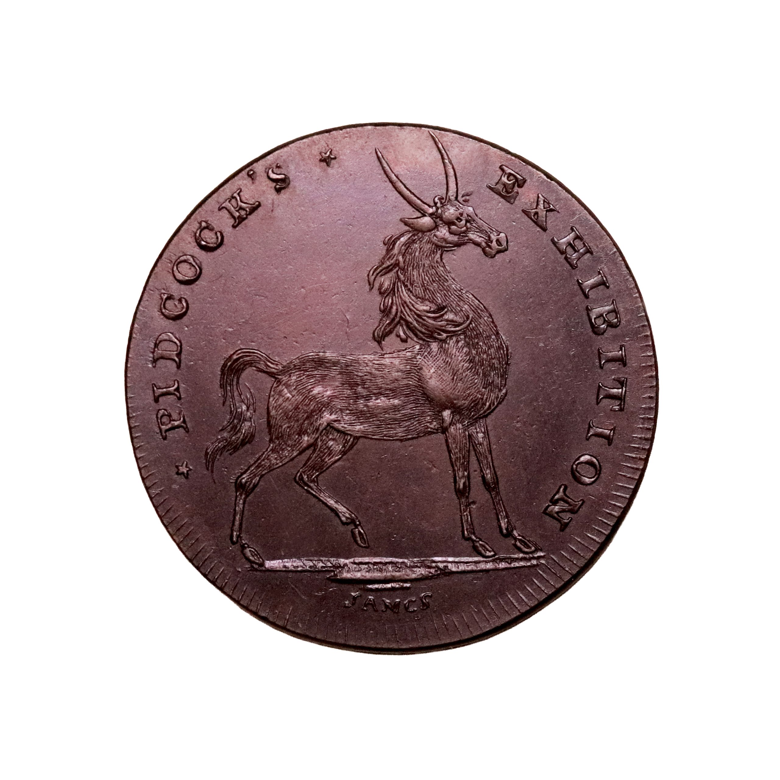 Lot 140 - Middlesex Pidcock's halfpenny D&H 446, Rare, Ex-Fuller - Image 2