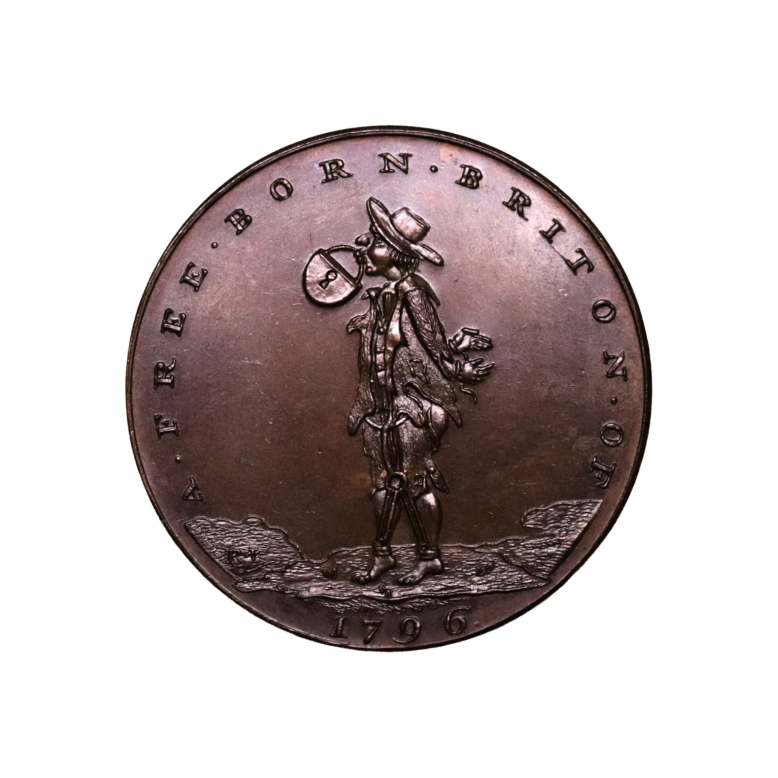 Lot 145 - Skidmore's Middlesex Mule halfpenny D&H 521, Bronzed, Gem - Image 4