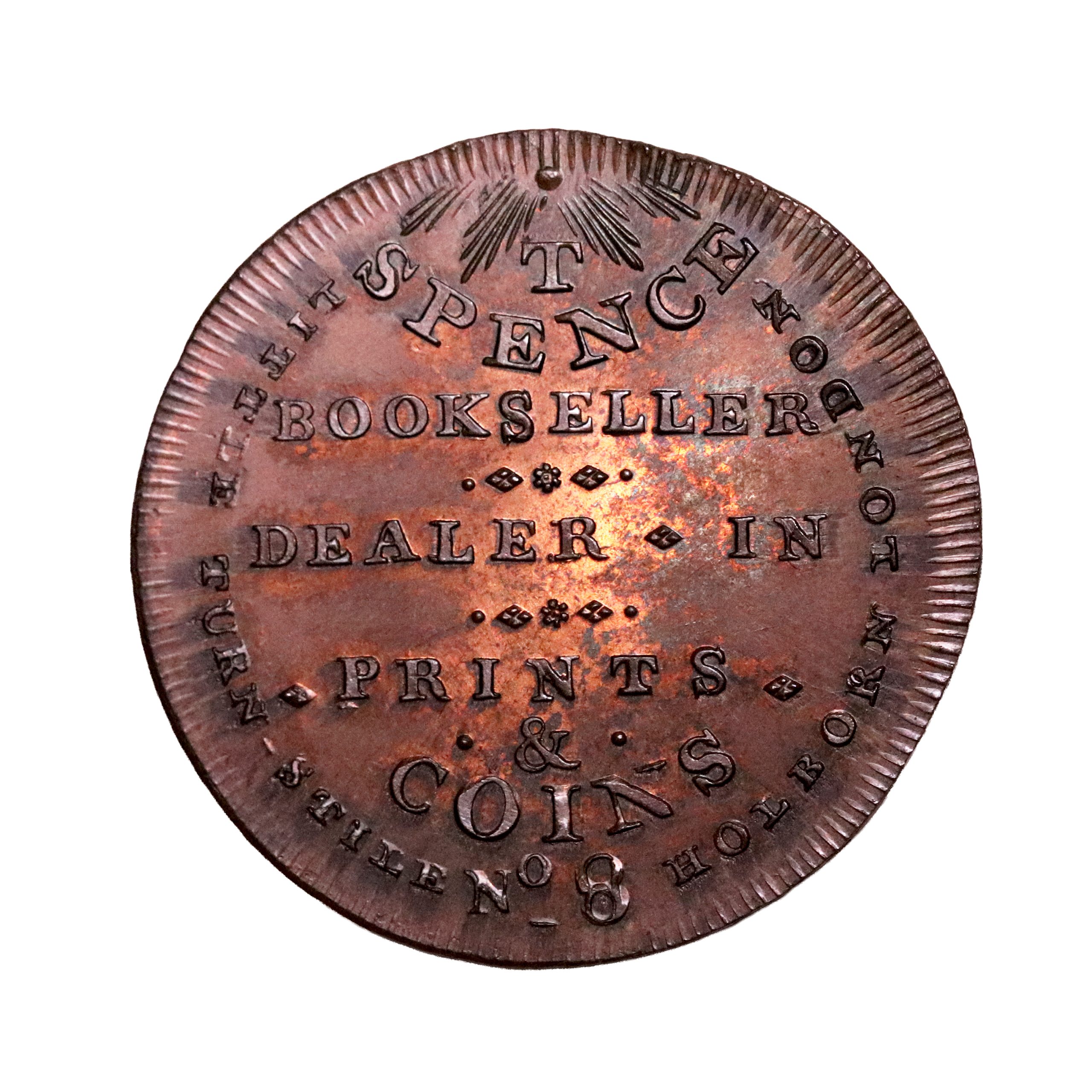 Lot 147 - Middlesex Spence halfpenny D&H 708, Ex-Gahlin - Image 2