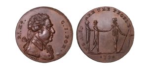 Lot 158 - Middlesex Spence halfpenny D&H 770