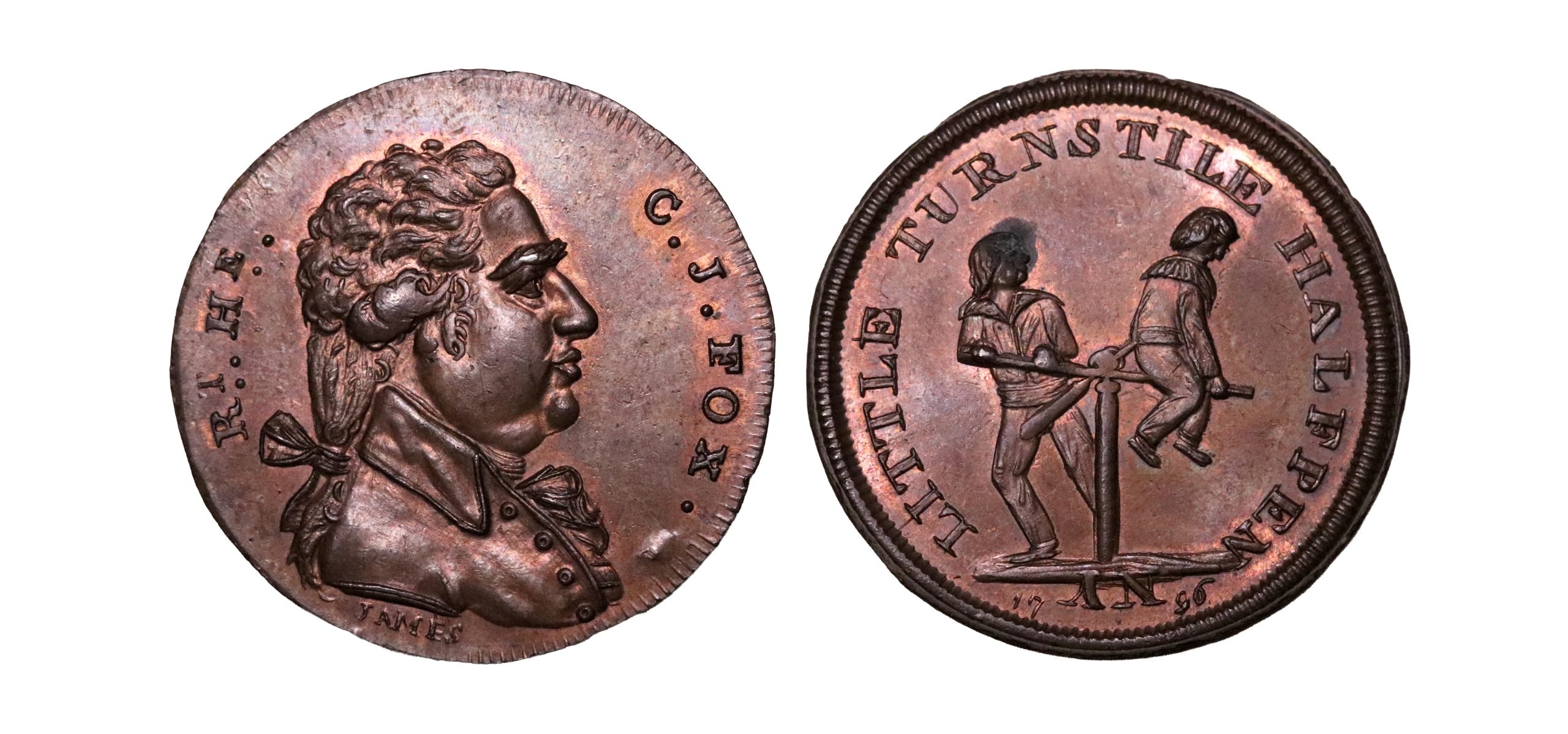 Lot 159 - Middlesex Spence halfpenny D&H 771, Scarce