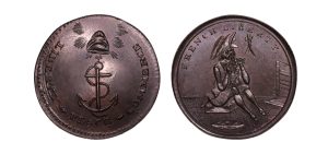 Lot 162 - Middlesex Spence halfpenny D&H 774, Gemmy