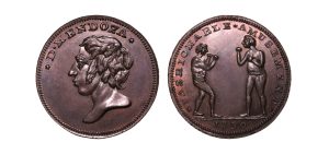 Lot 172 - Middlesex Spence halfpenny D&H 785, Rare, Ex-Bell/Spingarn