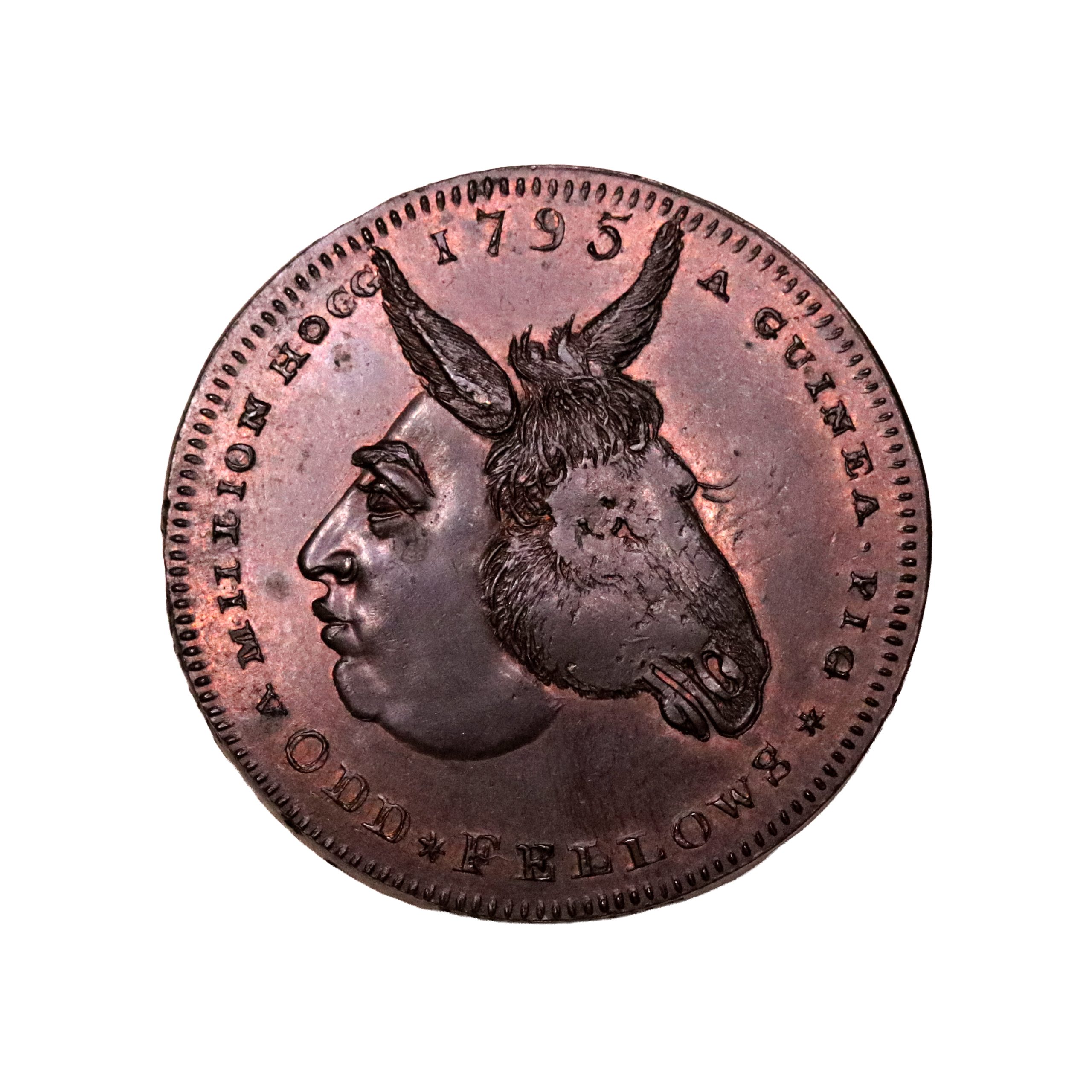 Lot 177 - Middlesex Spence halfpenny D&H 795a, die-rotation - Image 2