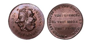 Lot 182 - Middlesex Spence halfpenny D&H 798, Gem