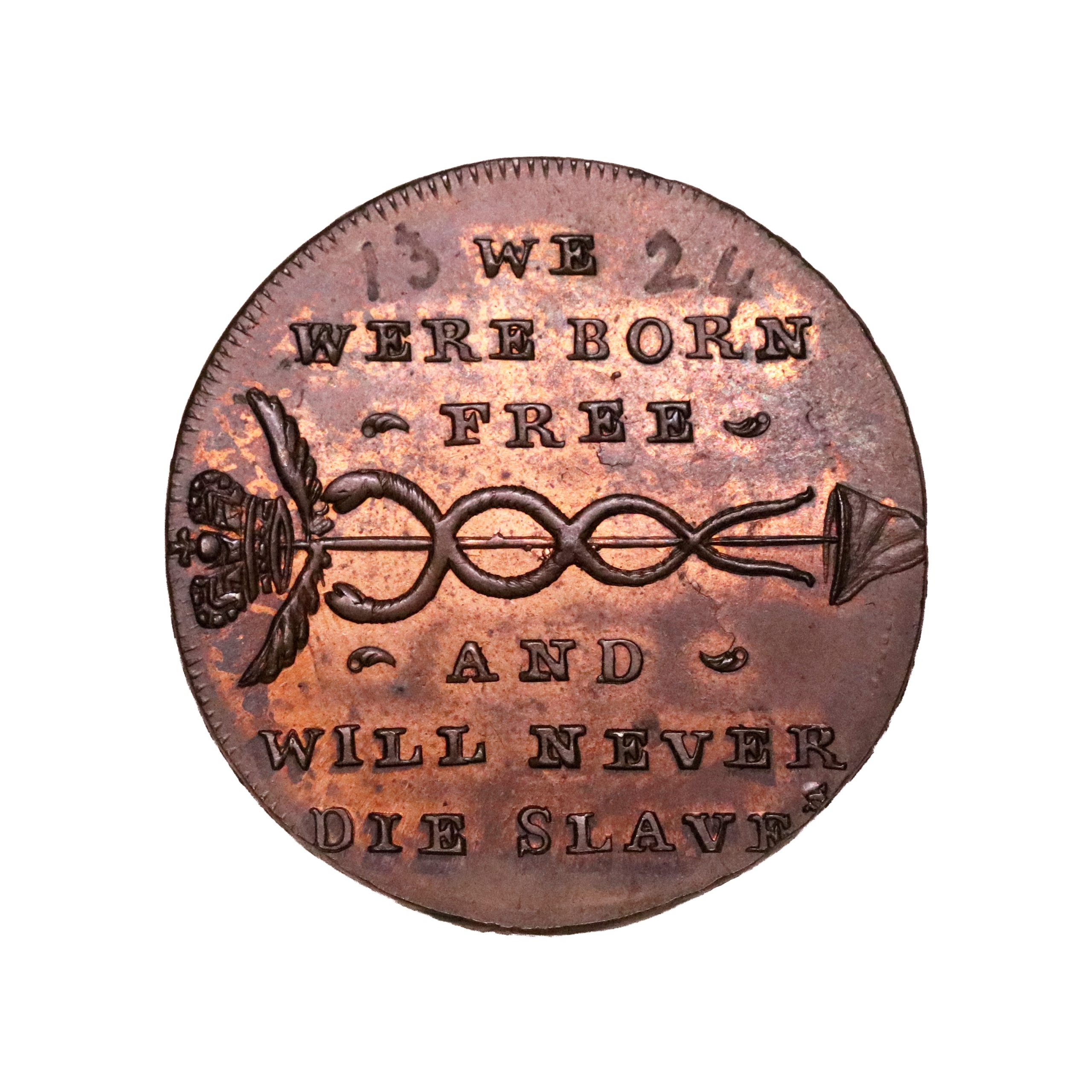 Lot 183 - Middlesex Spence halfpenny D&H 800, Ex-Batty - Image 3