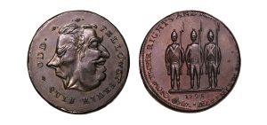 Lot 187 - Middlesex Spence halfpenny D&H 803c, Scarce