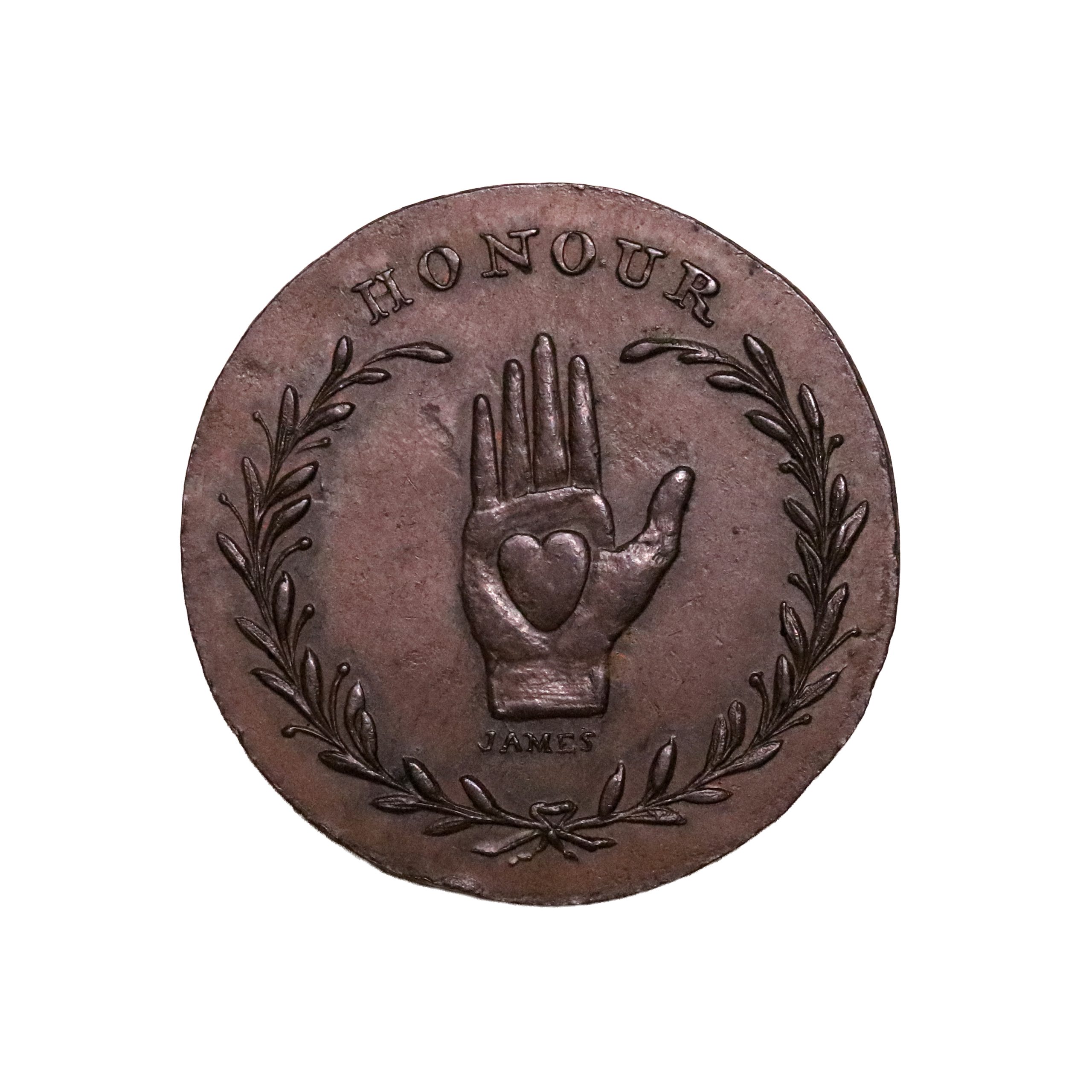 Lot 189 - Middlesex Spence halfpenny D&H 804c, small flan - Image 3