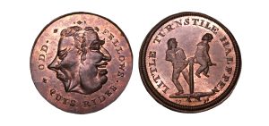 Lot 195 - Middlesex Spence halfpenny D&H 810, Rare, Ex-Dalton/Spence/Fawcett/Litman/Longman