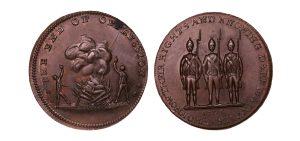 Lot 198 - Middlesex Spence halfpenny D&H 821, Scarce