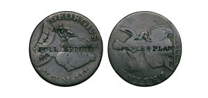 Lot 203 - Middlesex c/m "SPENCE'S PLAN" halfpenny, non-regal host